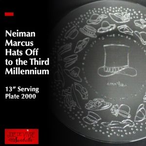 Neiman Marcus Hats Off to the Third Millennium 13" Diameter Serving Plate